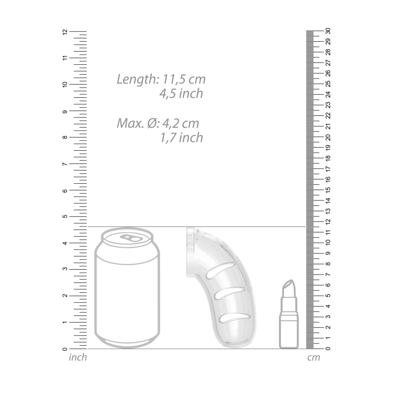 cage de chastete avec plug mancage modele 11 11 x 35 cm transparente 5 scaled