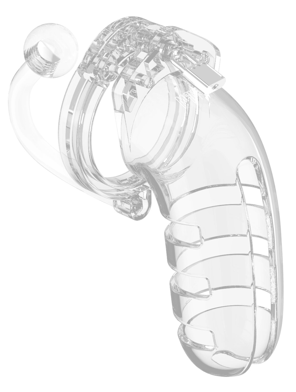 cage de chastete avec plug mancage modele 12 13 x 45 cm transparente scaled