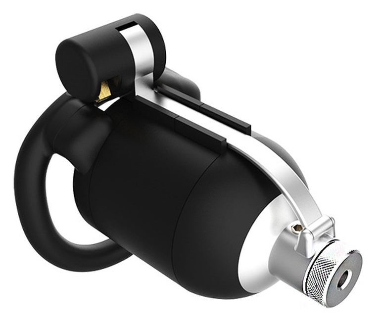 cage de chastete avec tige d uretre lock spike 55 x 6mm