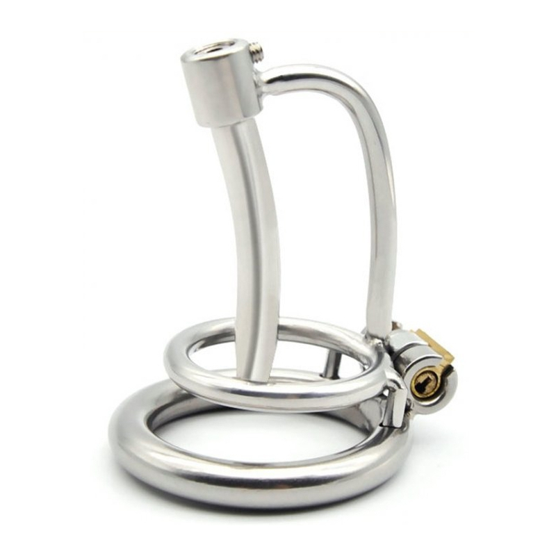 cage de chastete avec tige uretre 5cm diametre 8mm 1