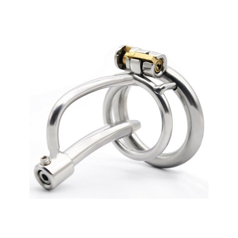 cage de chastete avec tige uretre 5cm diametre 8mm