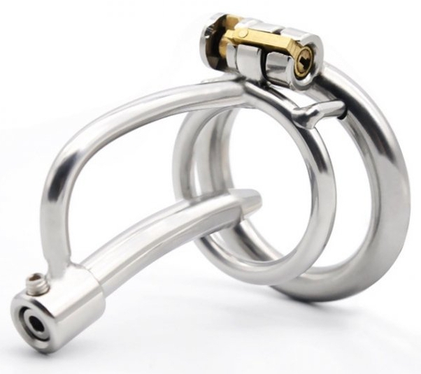 cage de chastete avec tige uretre 5cm diametre 8mm