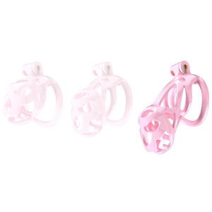 cage de chastete bouh l 10 x 35 cm rose