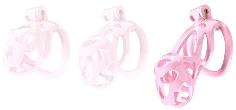 cage de chastete bouh l 10 x 35 cm rose