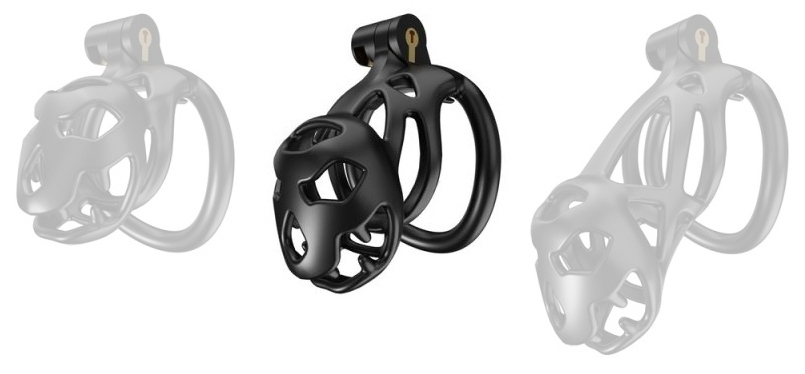 cage de chastete bouh m 8 x 35 cm noire