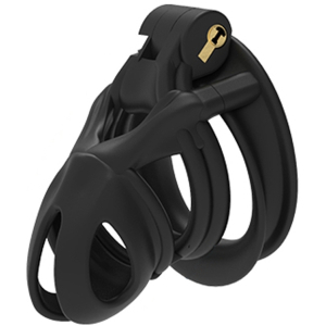 cage de chastete cob lock m 8 x 34cm noire