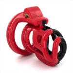 cage de chastete cock cuff 75 x 3 cm rouge noir