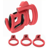 cage de chastete cock cuff 75 x 3 cm rouge noir 3