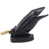 cage de chastete crocodile 10 x 35cm noire