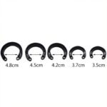 cage de chastete crocodile 10 x 35cm noire 2