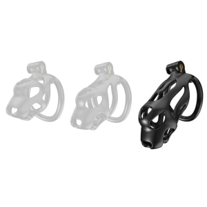 cage de chastete dog l 11 x 39 cm noire