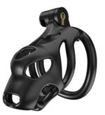 cage de chastete dog m 8 x 37 cm noire 1