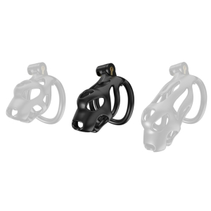 cage de chastete dog m 8 x 37 cm noire