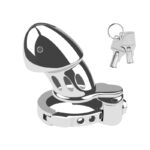 cage de chastete en acier dickcuffs 105 x 35cm 5