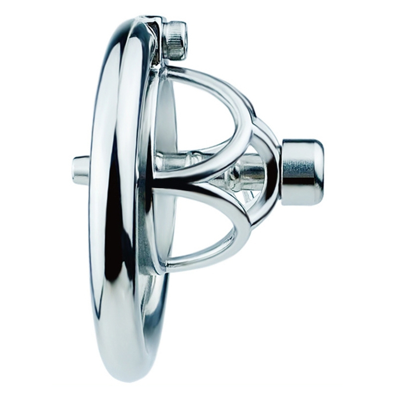 cage de chastete en metal avec plug d uretre hexy 3 x 33cm 1