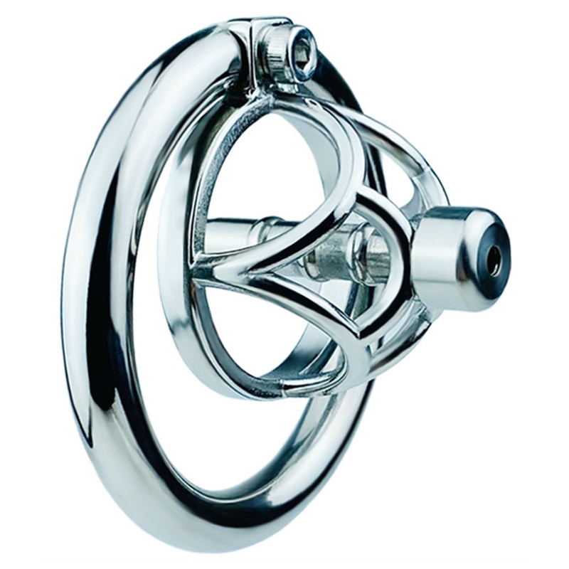 cage de chastete en metal avec plug d uretre hexy 3 x 33cm 2
