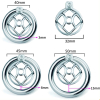 cage de chastete en metal avec plug d uretre hexy 3 x 33cm 3