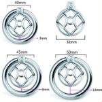 cage de chastete en metal avec plug d uretre hexy 3 x 33cm 3