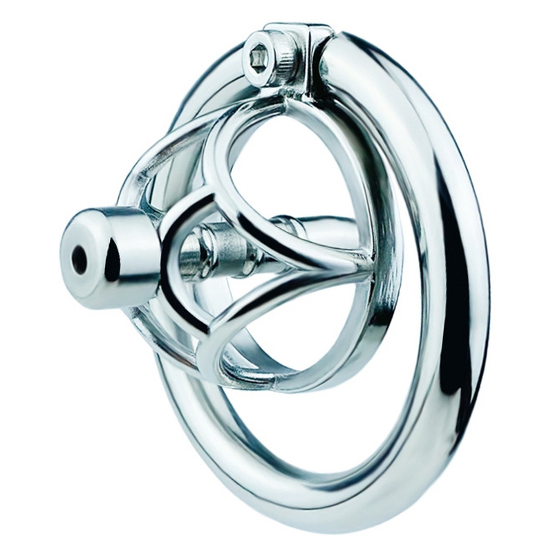 cage de chastete en metal avec plug d uretre hexy 3 x 33cm 5
