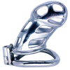 cage de chastete en metal cobra steel 10 x 37cm 1