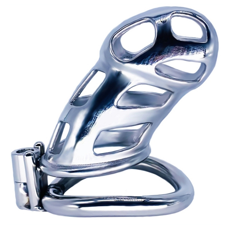 cage de chastete en metal cobra steel 10 x 37cm 1