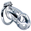 cage de chastete en metal cobra steel 10 x 37cm