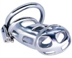 cage de chastete en metal cobra steel 10 x 37cm 4
