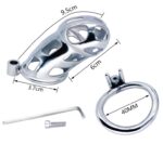 cage de chastete en metal cobra steel 10 x 37cm 7