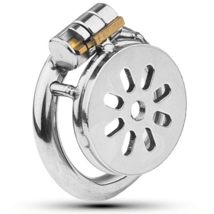 cage de chastete en metal flat 2cm