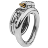 cage de chastete en metal flat 2cm 4