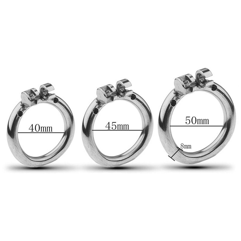 cage de chastete en metal flat 2cm 5