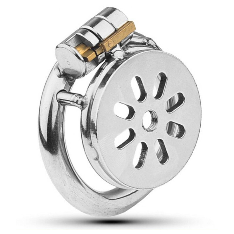 cage de chastete en metal flat 2cm