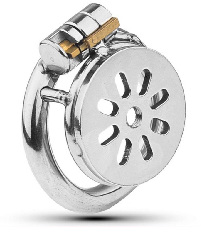 cage de chastete en metal flat 2cm