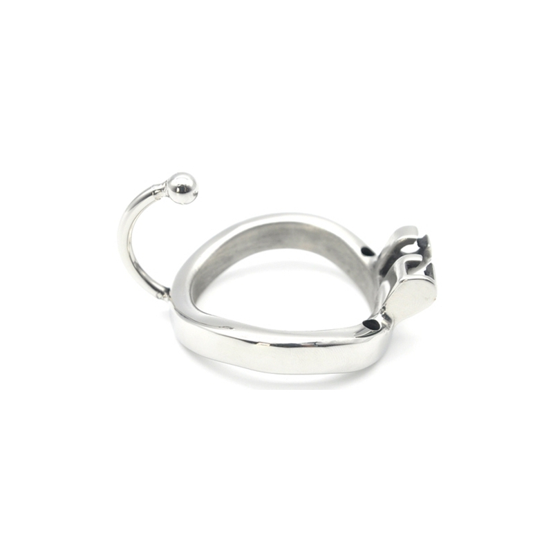 cage de chastete en metal hook cock 9 x 33cm 1