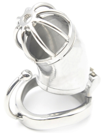 cage de chastete en metal hook open 7 x 33cm