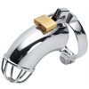cage de chastete en metal lancelot 10 x 35cm