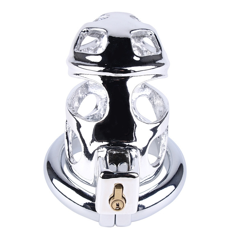 cage de chastete en metal lock love 9 x 35cm 1