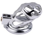 cage de chastete en metal lock love 9 x 35cm 2