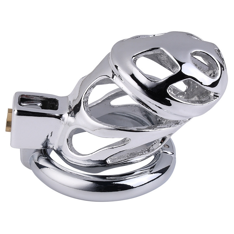 cage de chastete en metal lock love 9 x 35cm 2