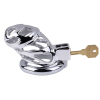cage de chastete en metal lock love 9 x 35cm 3