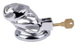 cage de chastete en metal lock love 9 x 35cm 3