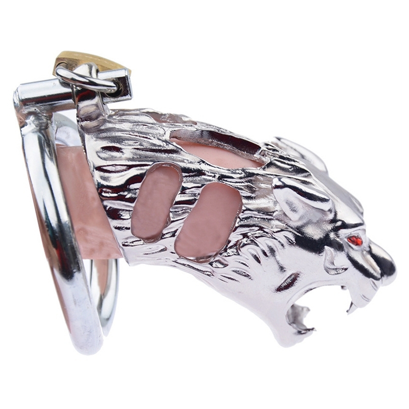 cage de chastete en metal panthera 9 x 34cm 1