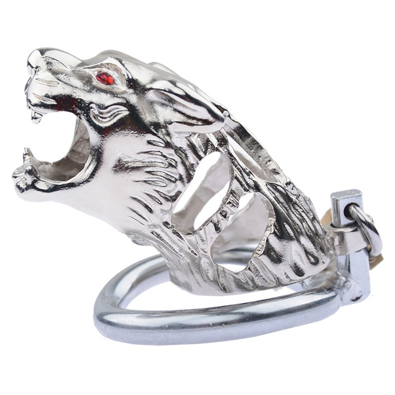 cage de chastete en metal panthera 9 x 34cm