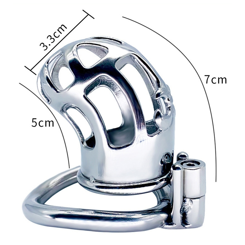 cage de chastete en metal royal steel 7 x 3cm 5
