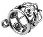 cage de chastete en metal spike cock 6 x 32cm 1