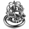 cage de chastete en metal spike cock 6 x 32cm 3