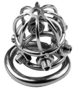 cage de chastete en metal spike cock 6 x 32cm 3