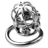 cage de chastete en metal spike cock 6 x 32cm 4