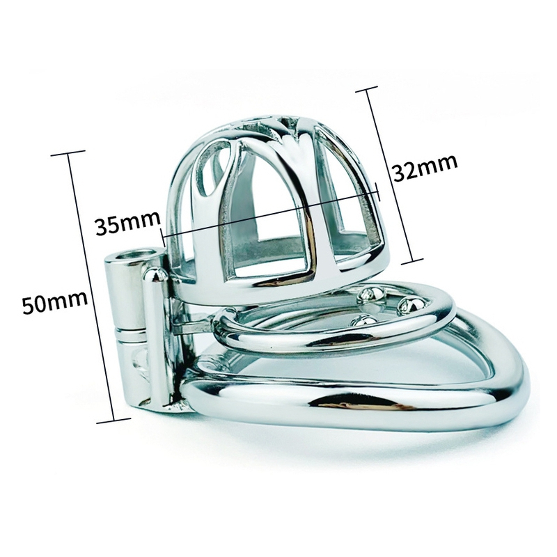 cage de chastete en metal trig cage 4 x 35cm 7