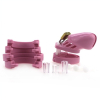 cage de chastete en silicone 7 x 33 cm rose 1